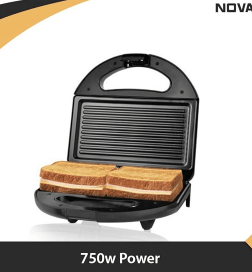 Nova NSG 2440 750-Watt 2-Slice Sandwich Maker (Black) - Image 3